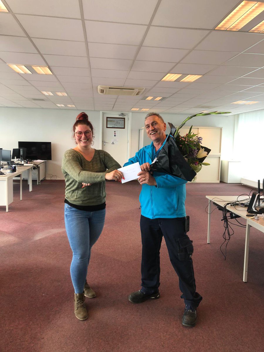 Modexpress2's tweet photo. 🤩 We have not one, but two jubilees who joined us 12,5 years ago: Henrie Wijnen and Sjef van Hout. Congratulations 🎉! 📷 Henrie Wijnen
#modexpress #stars #jubilee #proud #congratulations #party https://t.co/2Q74G74iCz