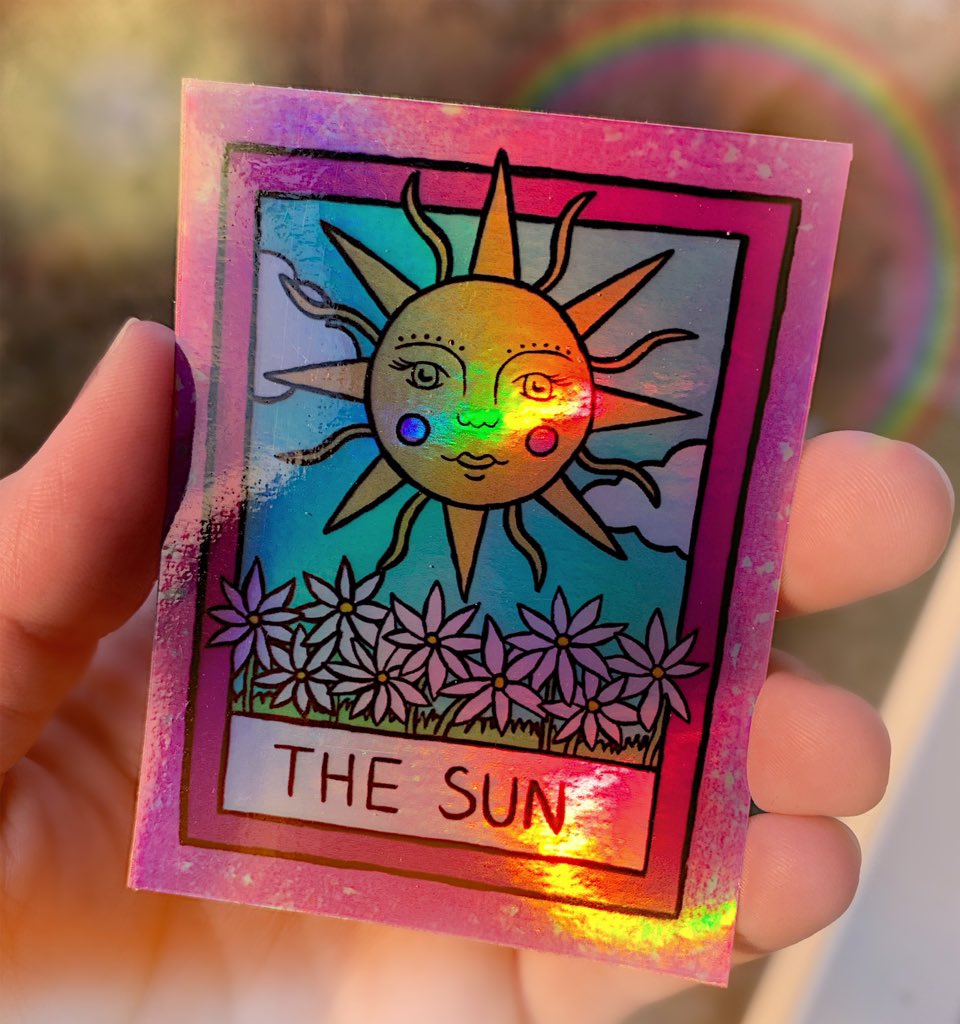 afterglowfw's tweet image. 🌞only 4 holographic sun tarot stickers left!🌞

solarplexusart.bigcartel.com/product/the-su…