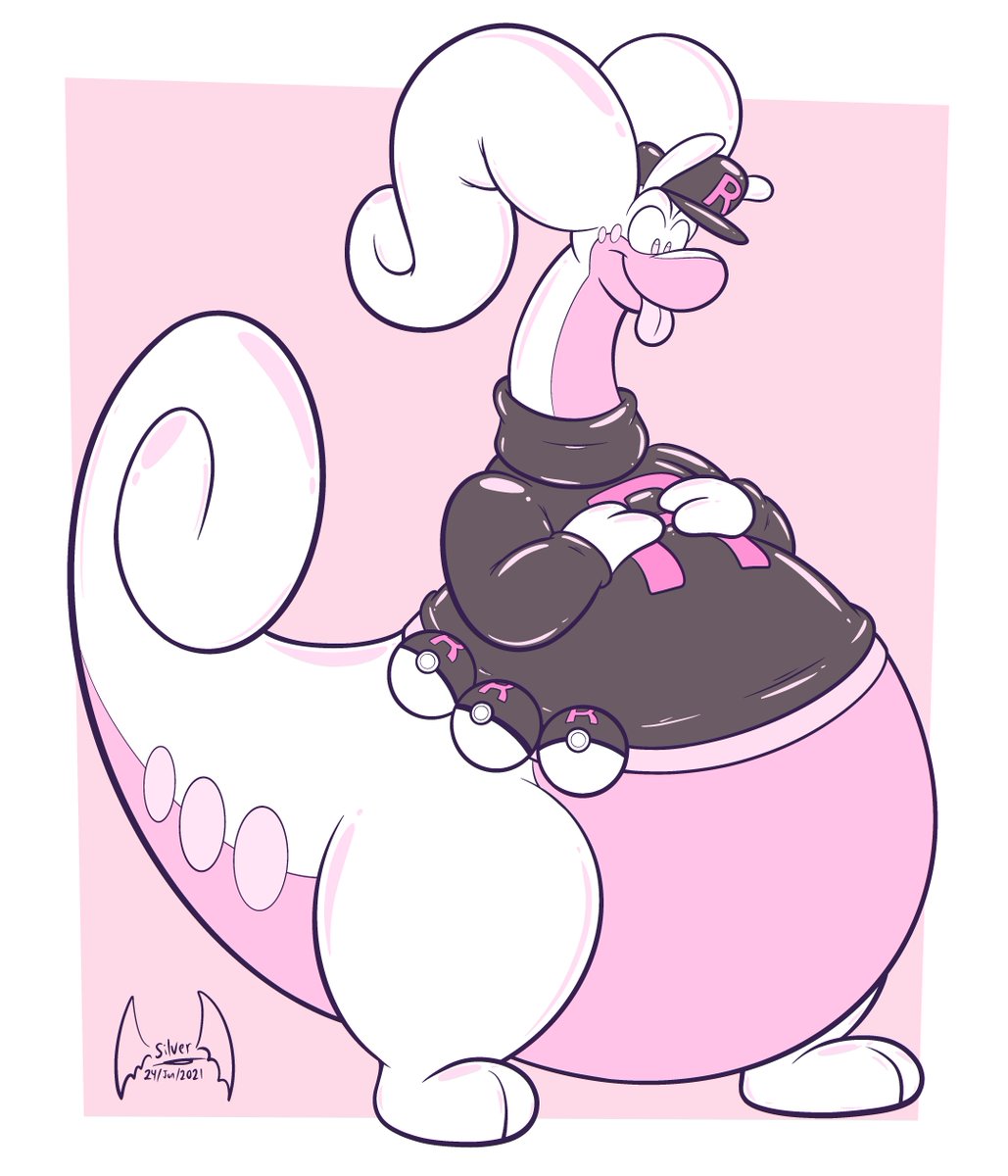 RT @SilverDragon94: A new member of team rubber rocket! Goober, the shiny Goodra!

Picture for @Trent2Luigi https://t.co/3nLLJoBzUA