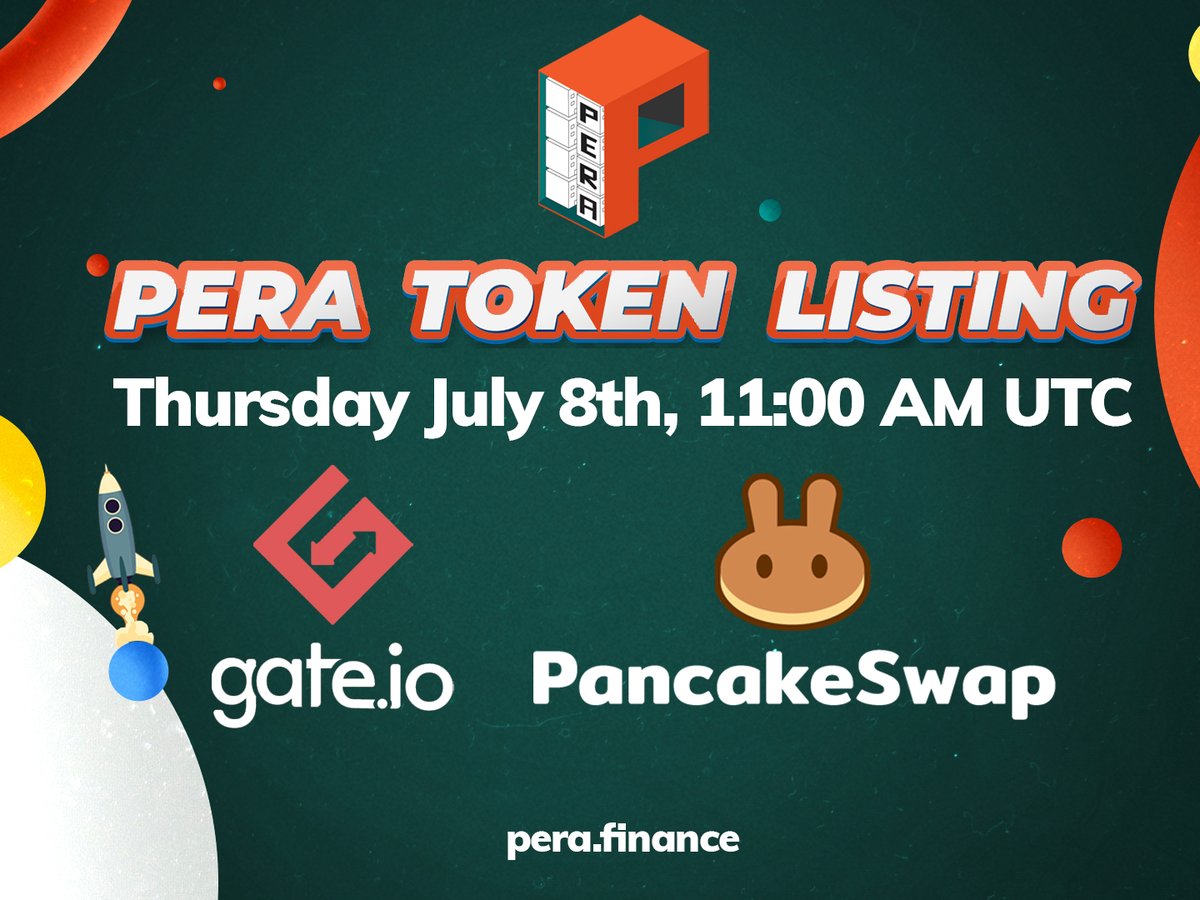 PeraFinance's tweet photo. #PeraTroopers the time has come. Execute #DeFi 2.0. 

The world's first decentralized and everlasting trading competition launches on July 8th, Thursday.🚀 

#PERA is about to change the way DeFi is built.🚜

@gate_io @PancakeSwap @cz_binance #TradeFarming #BinanceSmartChain #BSC https://t.co/uO2Ax24t0Q