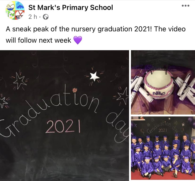 StMarksCofEPri1's tweet photo. Graduation Day for our wonderful nursery children moving to Reception in September! #joinus #talkingheads https://t.co/7GnG7I3Qxj