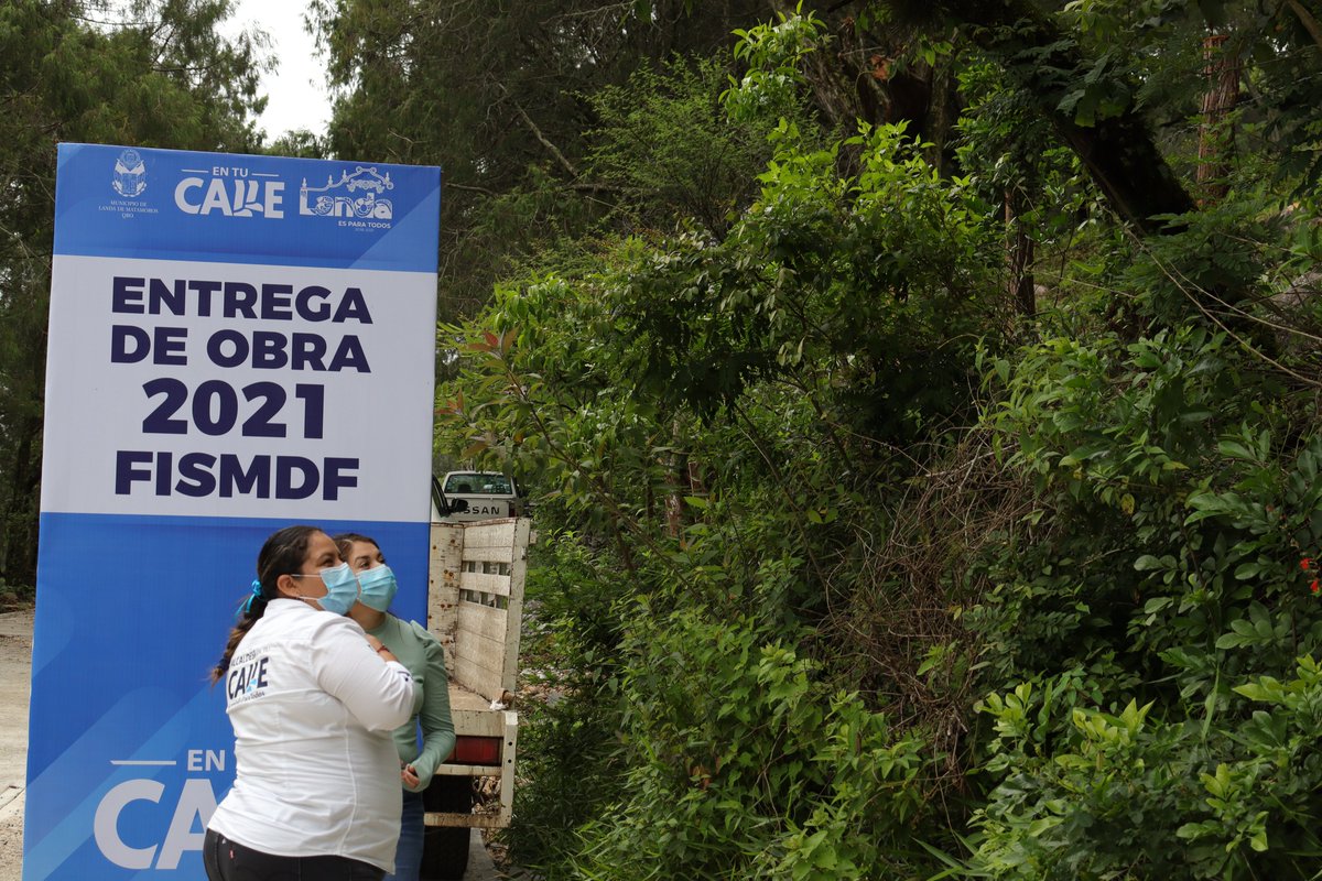 El Naranjo recibe la entrega de su rampa de acceso, la administración 2018-2021 continua con su gira de obra 2021. #LandaEsParaTodos