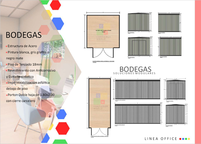 _ContainerWorld's tweet image. CONTAINER WORLD!!
🔸Bodegas Modulares de alto estándar y durabilidad.
    
      Nuestras bodegas se fabrican a la medida y color 
     que Usted lo requiera.

Cotiza tu Propia Bodega Modular !!!