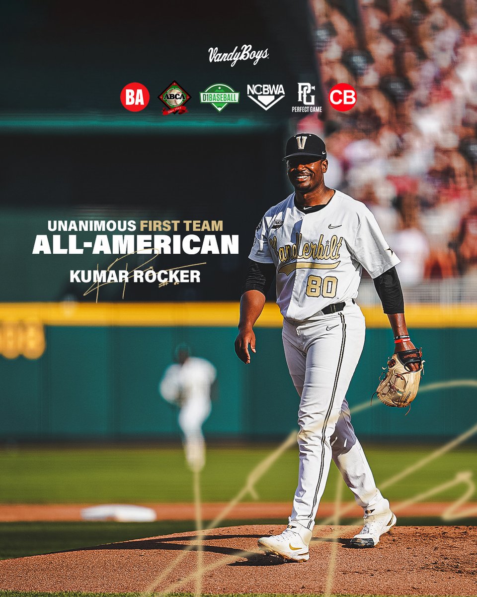 The Rock. 🪨

𝐔𝐧𝐚𝐧𝐢𝐦𝐨𝐮𝐬 first team All-American. 🇺🇸

#VandyBoys | #AnchorDown