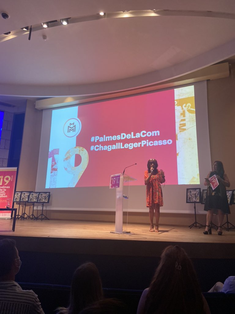 C’est parti pour les #PalmesDeLaCom au Musée Marc Chagall 🙌