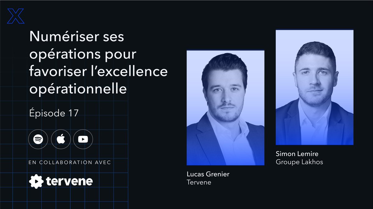 🎙#Podcast - Notre 17e épisode est maintenant en ligne ! <a href="/SimLemire/">Simon Lemire</a> reçoit Lucas Grenier, co-fondateur et CEO chez <a href="/terveneapp/">Tervene</a> 👇🏼

-Différents systèmes technologiques (CRM, ERP, MES, #DMS)
-Qu’est-ce qu’un système DMS?
-Pourquoi numériser ses #opérations?

bit.ly/2V5uiYl