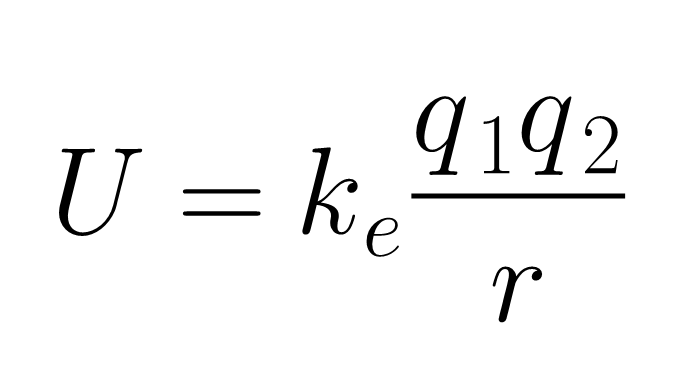 electric potential energy equation