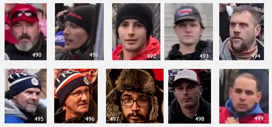 They stormed the Capitol! We call them #SeditionInsiders because they were inside the building. Recognize anyone? If so the FBI would like to hear from you. #CapitolAttack More insiders seditionhunters.org/seditioninside…