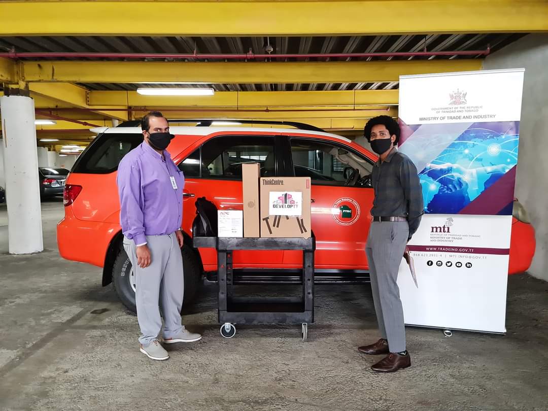 TradeInvTourism's tweet photo. On June 24th 2021, the MTI continued its support to this initiative through the distribution of  Desktop Computers, Monitors and Tablets with data SIMS to the  Regional Corporations and County Medical Offices of Health in these regions. 
#DevelopTT #ImprovedGovernmentService https://t.co/R4JChgBCMR