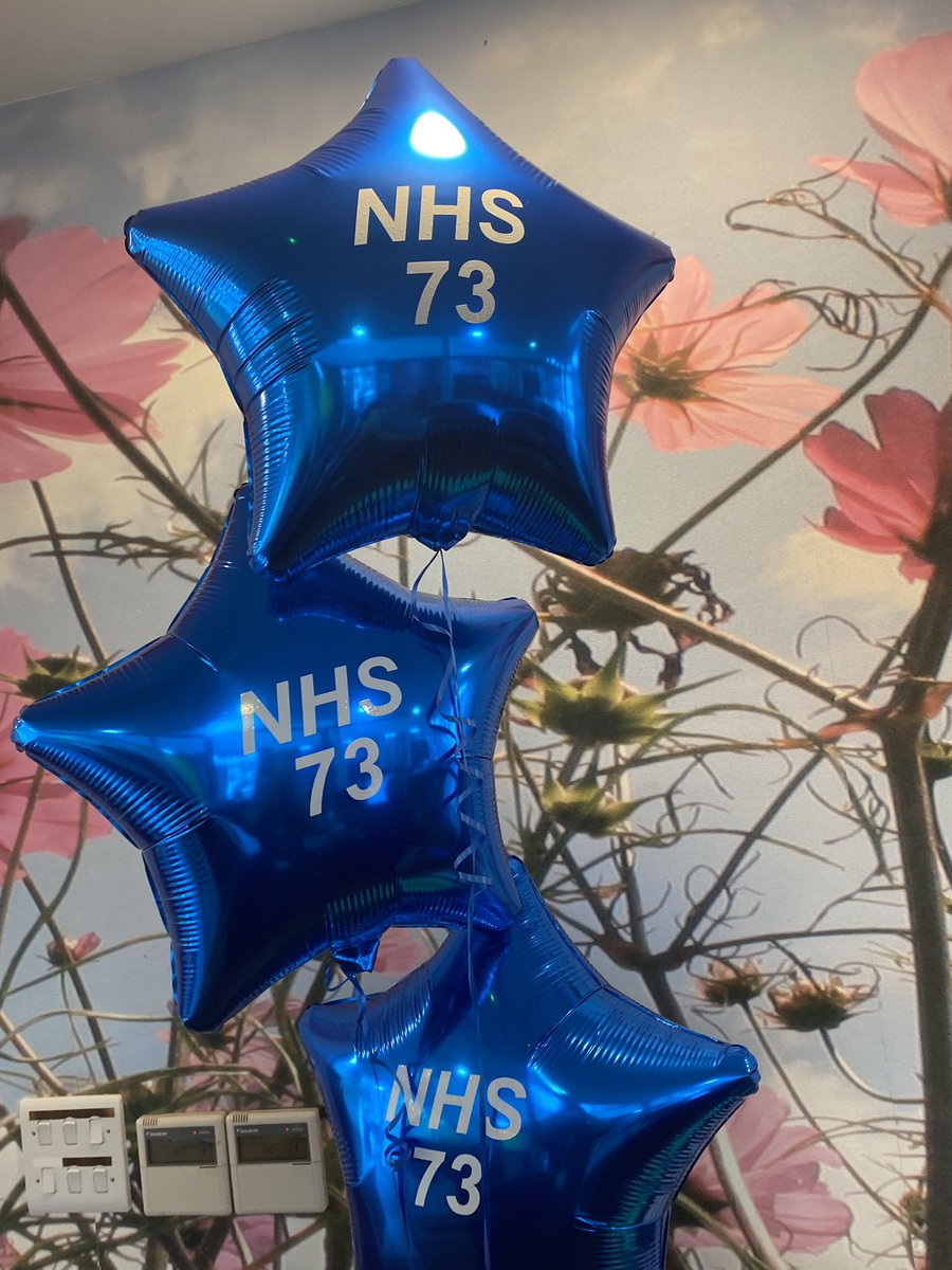JWormanOT_STHK's tweet photo. Happy 73rd birthday to the NHS 🎂. Big thank you to all the @STHK staff #teamDuffy #teamNewton #teamSeddon #teamIVtherapies @Jaynegore1 @laineylou1981 @gazbrisc https://t.co/76EY2L1lH7