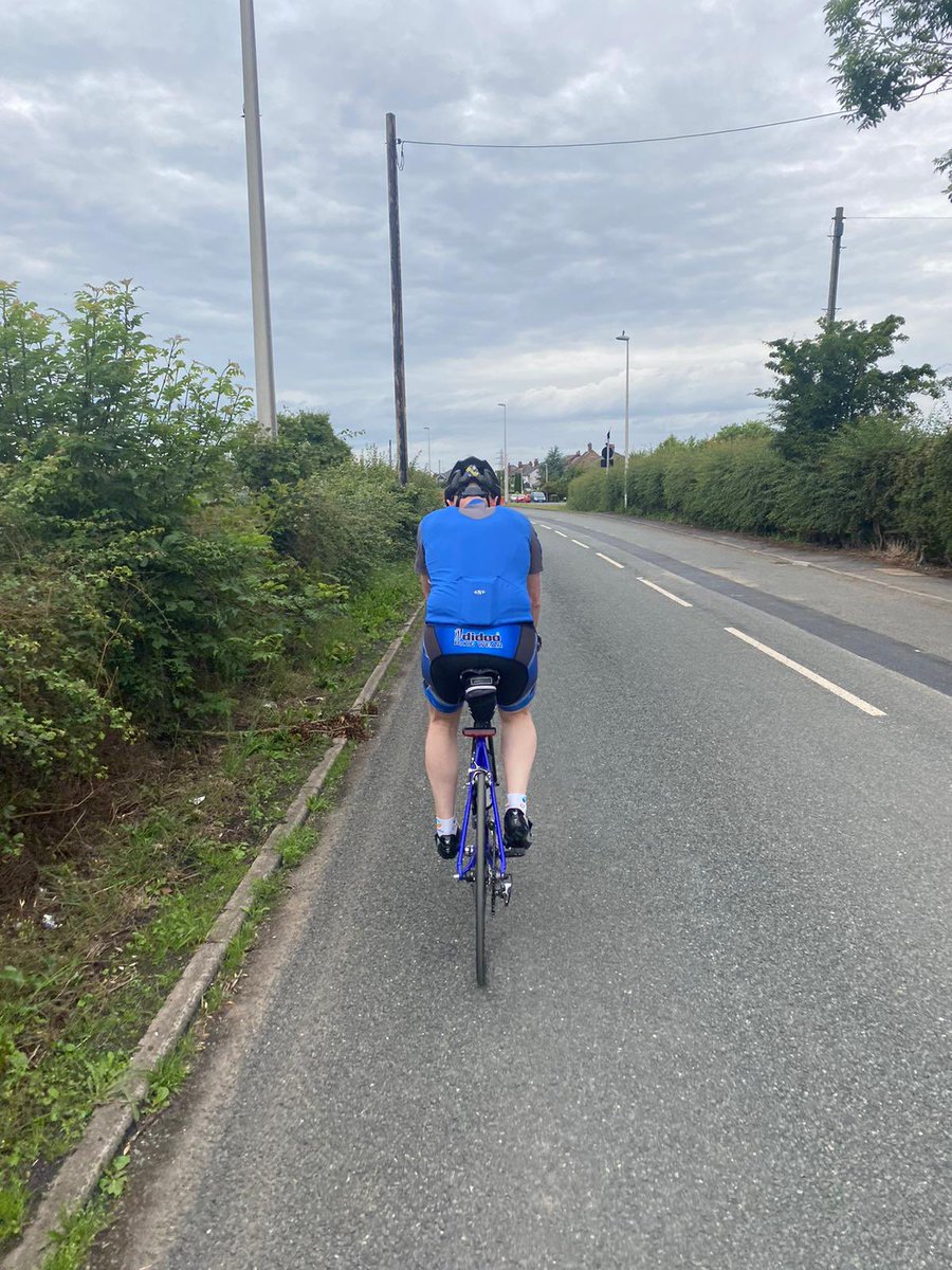 A couple of #TeamMersey were out getting the practice miles in again tonight. Just under a month to go 🚴🏻 #policeunitytour #werideforthosewhodied 💙💙