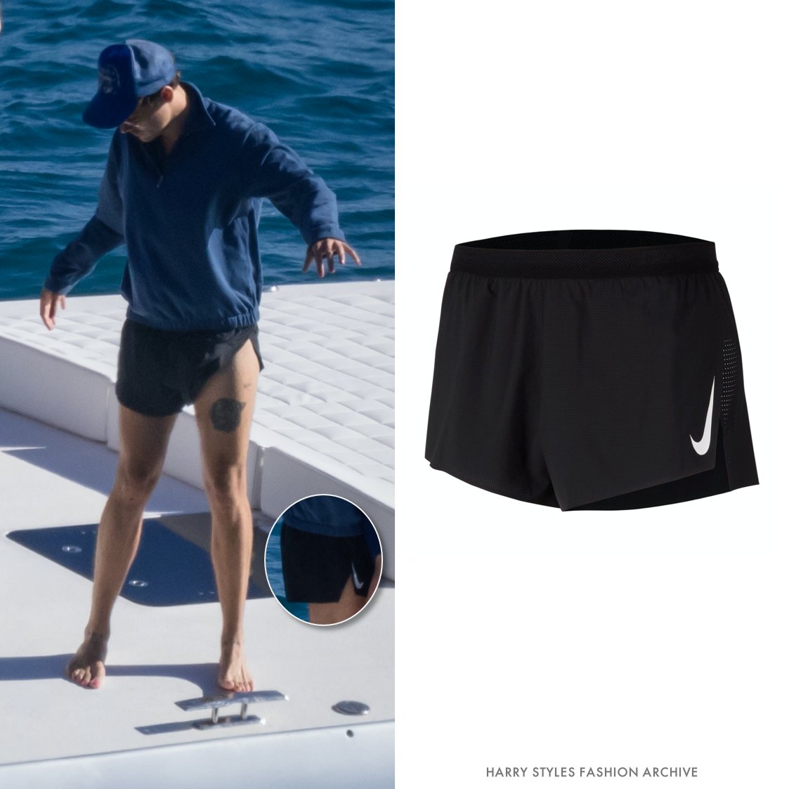 Harry Styles Fashion Archive в Twitter: „Harry wore a pair of @nike  Aeroswift 2" running shorts in Italy. https://t.co/RBy5sOt8Nt  https://t.co/0EJJGj8s9X“ / Twitter