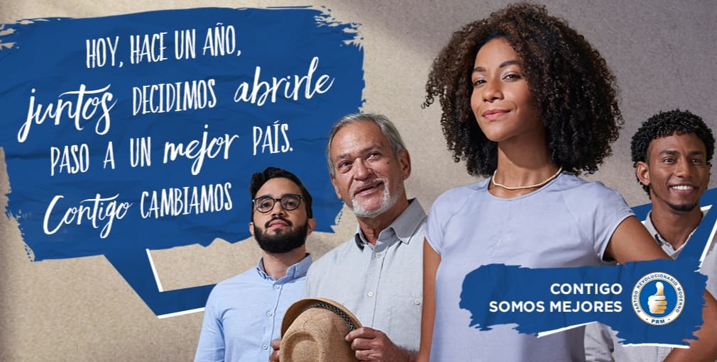 Hace un año llegamos gracias a ti, porque contigo somos y seguiremos siendo mejores. <a href="/prm_oficial/">PRM</a> #ContigoSomosMejores #SomosPRM