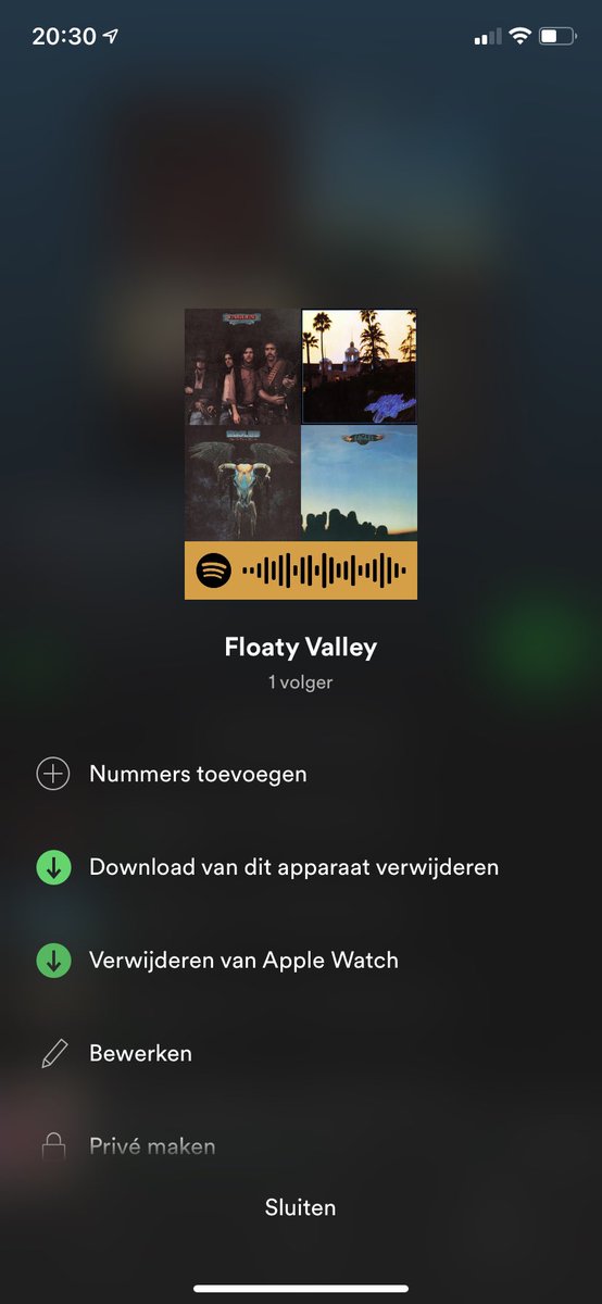 Eindelijk! #Spotify downloads op de #AppleWatch. Zonder gestoord te worden hardlopen straks :)