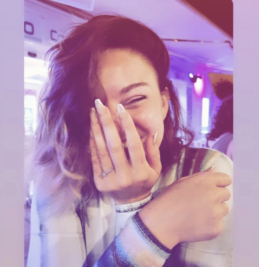leeyahsian's tweet photo. I said YES! @robthecameraguy 🏝❤️💍🌅 #cuffed #itsaforeverthing #tbc https://t.co/8AiGebntfs