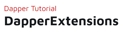 RipTutorial's tweet image. Dapper tutorial series (5/17)
**Dapper-extensions**
DapperExtensions is a small library package which adds basic CRUD operations to Dapper. It also provides....
lnkd.in/dcNNDb2
