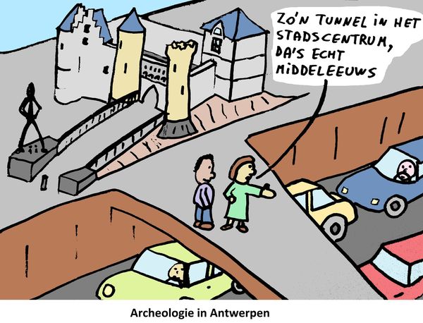 Dirk_Lauwers's tweet photo. Na het #stadsdebat over de #Scheldekaaien in #Antwerpen: enkele cartoons (anonieme meester). What's next? Hopelijk geen #tunnel aan 't #Steen! Antwerpen is zo al uniek genoeg in het blijven accommoderen van autoverkeer. Antwerpen is geen Amsterdam, is geen Kopenhagen... https://t.co/m8qB0KLfYY