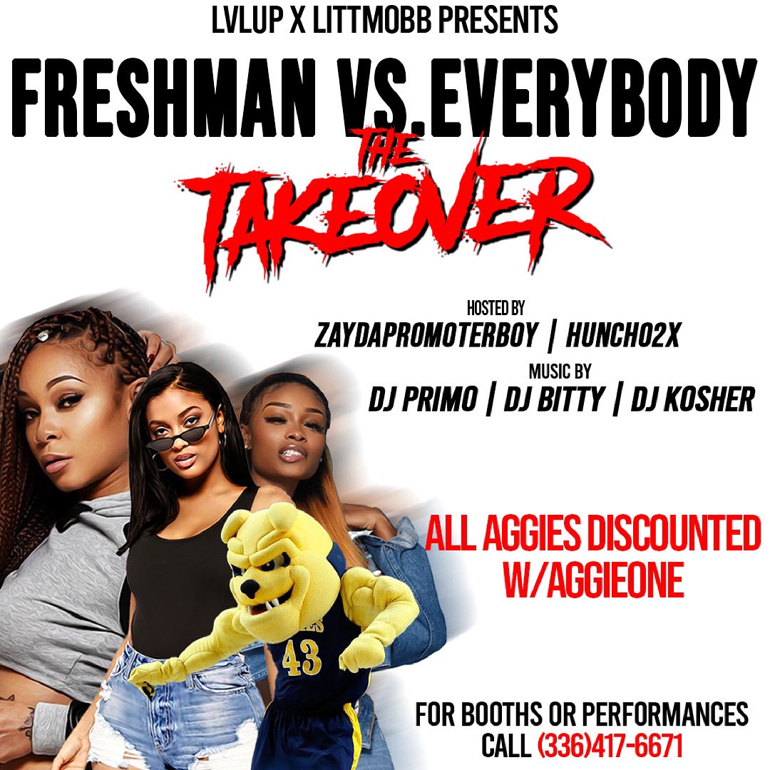 huncholvlup's tweet photo. LvlUp and LittMobb Present🚀:#WildOutWedneday 
FDOC Freshman Vs. Everybody Battle of the classes 
LEO BASH EDITION ❕

When🗓: August 18, 2021 
Time⌚️: 10pm- 2am
Location: TBA WEEK OF 

Hosted by🎤: Yours Truly😌 |@zaydapromoterb1
Music by🎧:  || @708LitBit | DJ KOSHER | DJ PRIMO https://t.co/zhsD4Fa1rf