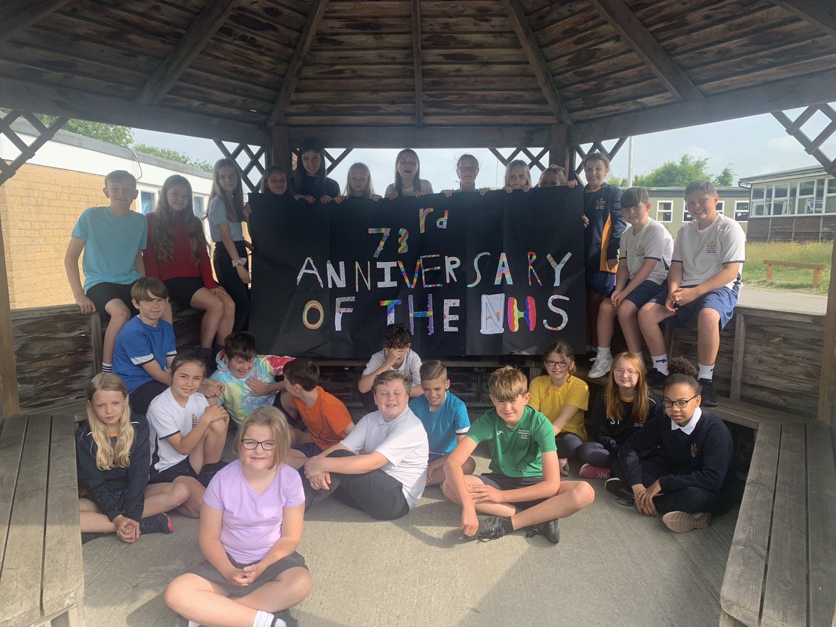 Year6KJAR's tweet photo. ABN class assembly - celebrating the anniversary of the NHS  #ThankYouNHS https://t.co/m7WoZ3OPIx