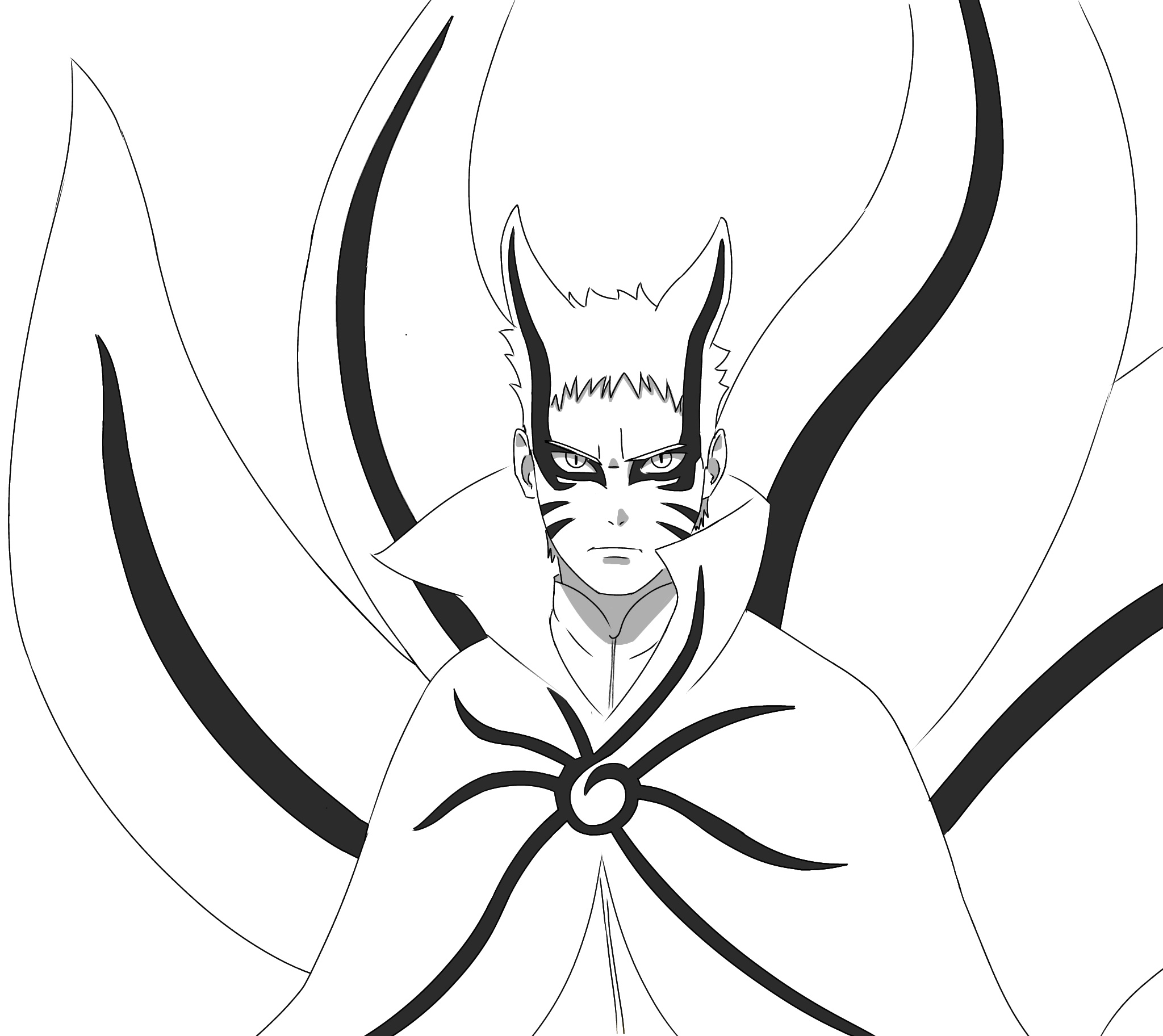 Naruto modo barion desenho