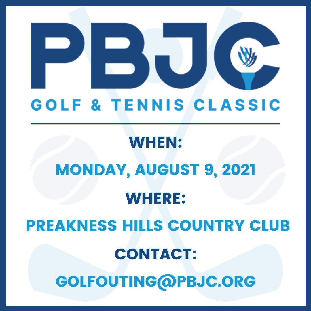 PBJC_Synagogue's tweet photo. The 2021 PBJC Golf &amp; Tennis Classic will take place on August 9th! 🎾⛳️

Want to sign up as as a participant or sponsor?

Visit: https://t.co/LdfTiPOe75 and fill out the form at the bottom of the page. 

#summer #community #newjersey https://t.co/coyh2c47NH