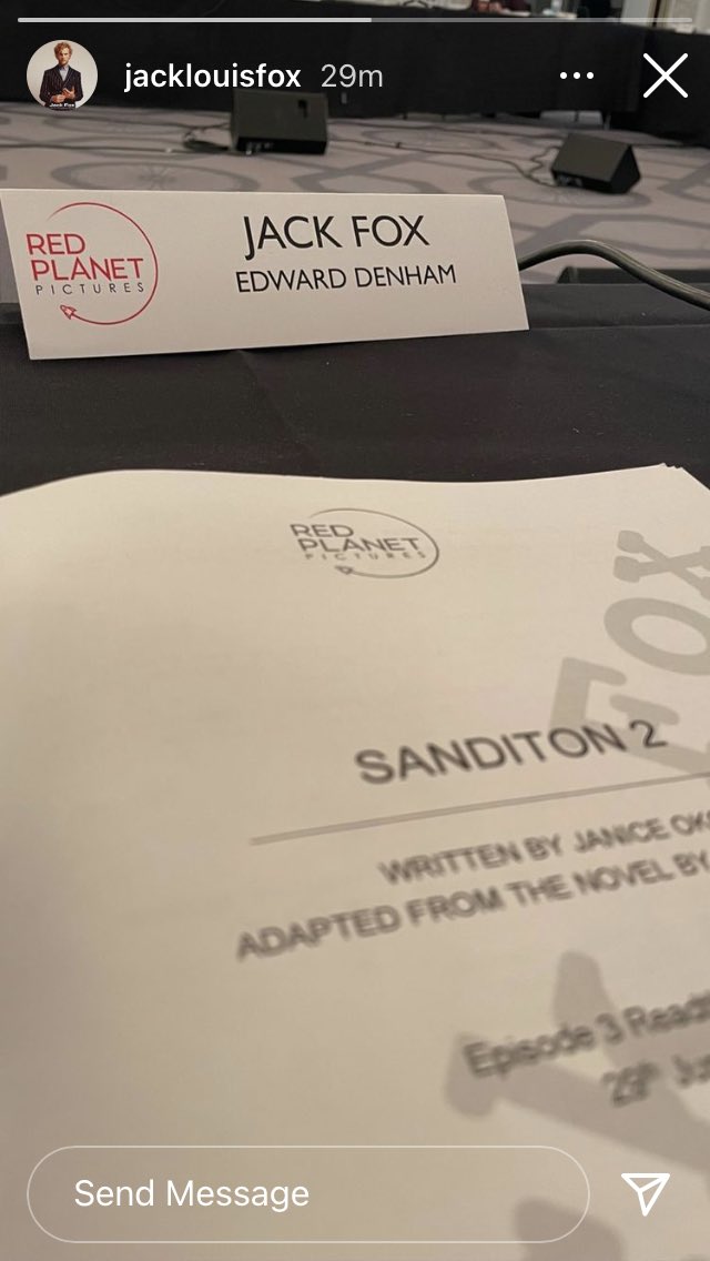 SanditonSister2's tweet photo. He, Jack is allowed to post a script picture again? 😂
#SanditonS2and3 on its way! Today was 1st readthrough day! 🎉

Thank you @RedPlanetTV  @Sanditon  @masterpiecepbs @BritBox_UK @ITV @BBCStudiosPress for making it happen. And @JaniceOkoh for writing Ep 3! 

#SanditonIsSaved https://t.co/gzsoQd5zSA