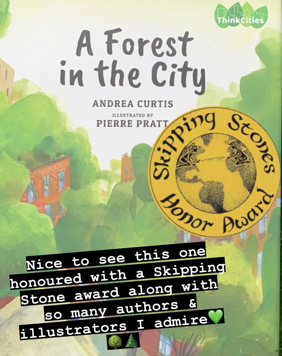 Thanks to Skipping Stones magazine for the honour award! So nice to see this pandemic baby get some love along with many other excellent #canlit picture books!🌳💚<a href="/GroundwoodBooks/">Groundwood Books</a>