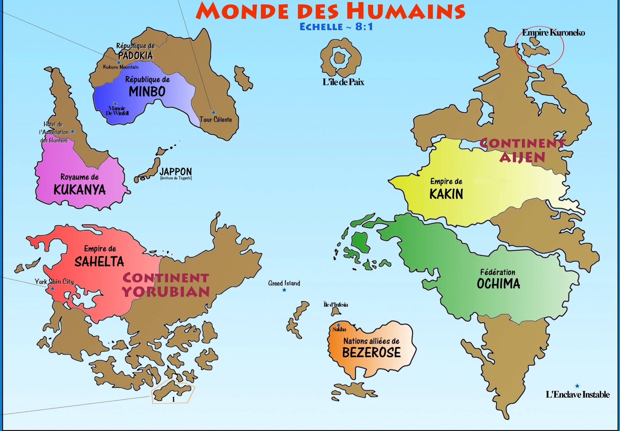 Carte Du Monde Hunter X Hunter TheMangaWorld (@TheMangaWorld_) / Twitter