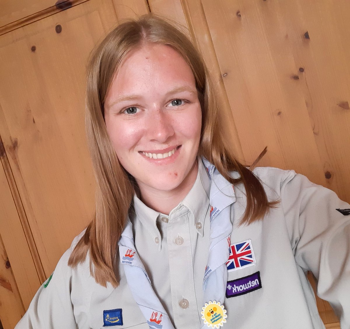 MissJamesHist's tweet photo. Felt great to put my necker on and actually go out for my first official visit to Formby since our merger! I joined the 9th Cubs to say a huge thank you for their work in piloting the new Money skills badge, which they really enjoyed doing 👍
#Youshape https://t.co/qDfZo9dJj7