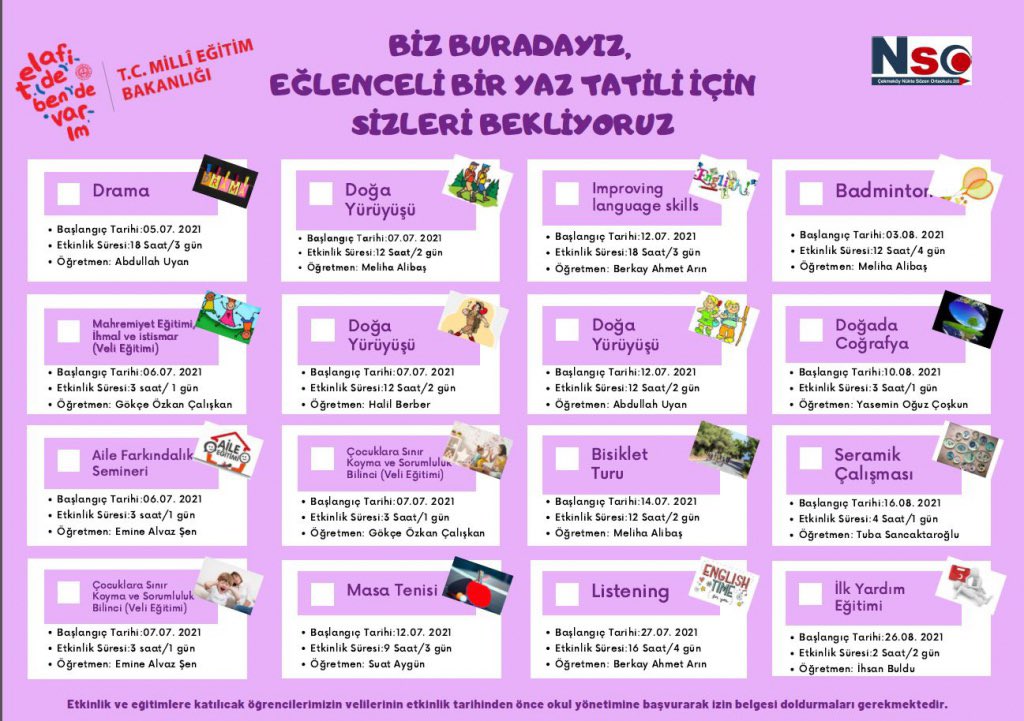 Nükte Sözen Ortaokulu, Telafide Ben De Varım diyor. 

Öğrencilerimizi ve velilerimizi etkinliklerimize bekliyoruz. 

<a href="/CekmekoyMEM/">Çekmeköy İlçe Millî Eğitim Müdürlüğü</a> <a href="/burhan131/">Burhan BAYRAK</a>