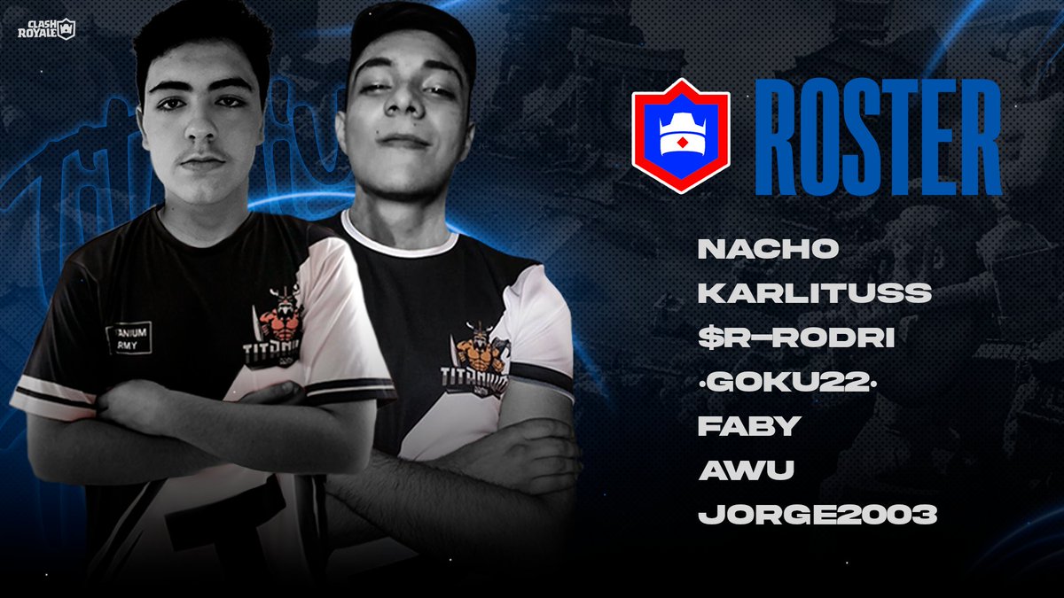 TitaniumArmyGG's tweet photo. #ClashRoyale | @Recameca 📺 
Este sera nuestro roster para el cuadrangular de @Recameca 🪓

¡VAMOS POR TODO VIKINGOS!🪓

#GoTitanium⭐ https://t.co/m13R93ROh8