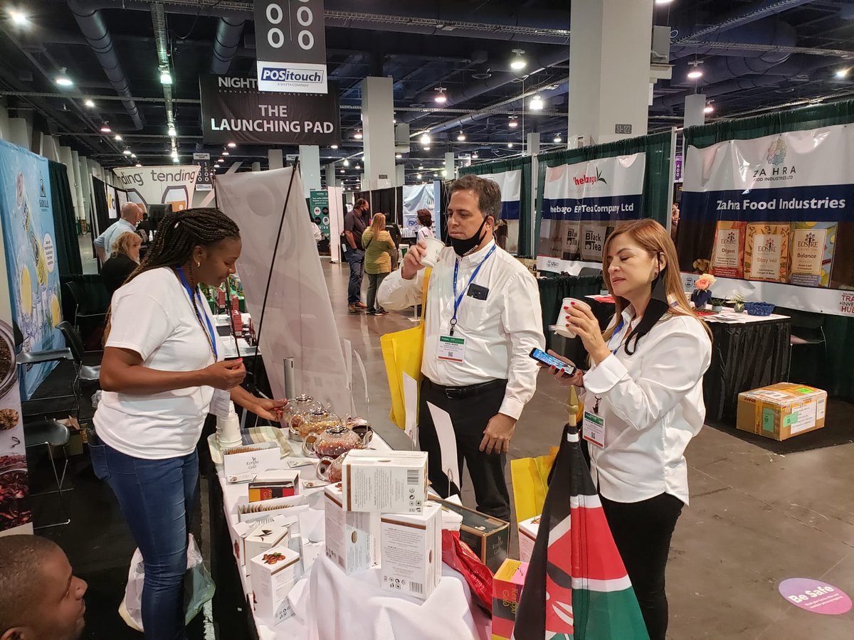 Feeling the taste of the Kenyan Tea at World Tea+Expo held in Las Vegas Convention Center