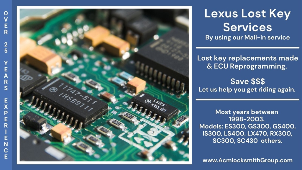 AcmLocksmithGrp's tweet photo. 😃 Lexus/Toyota Key Lost Services! 
We can re-program your ECU with new keys.
Save $$$. 24-72 Hrs Turnaround.

Let us help you get back riding again.

https://t.co/N1ATTQz7a0
https://t.co/NaFWxyoEFq (over 500 Video's)

#lexus #lexusis #lexuses #lexusgs #lexusls #lexusrx #lexussc https://t.co/RQ1IR7wvK8