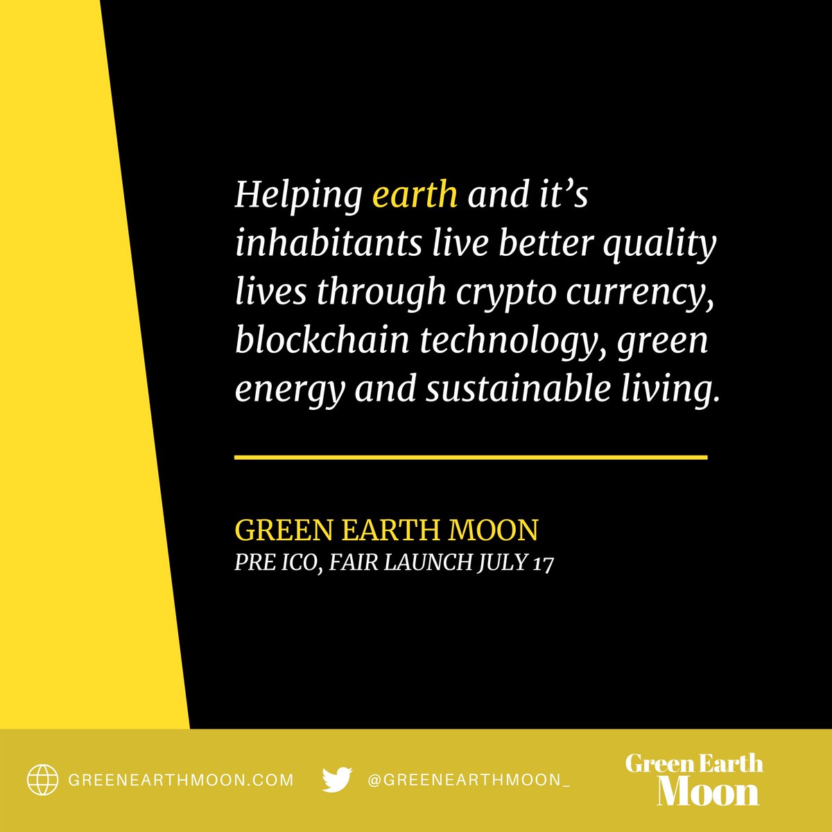 GreenEarthMoon #GreenEarth #Binance #GreenEnergy #CryptoCurrency #GEMC This  is very interesting project. They work hard for their future. And I hope in  they will shine and success guys if you wana change your