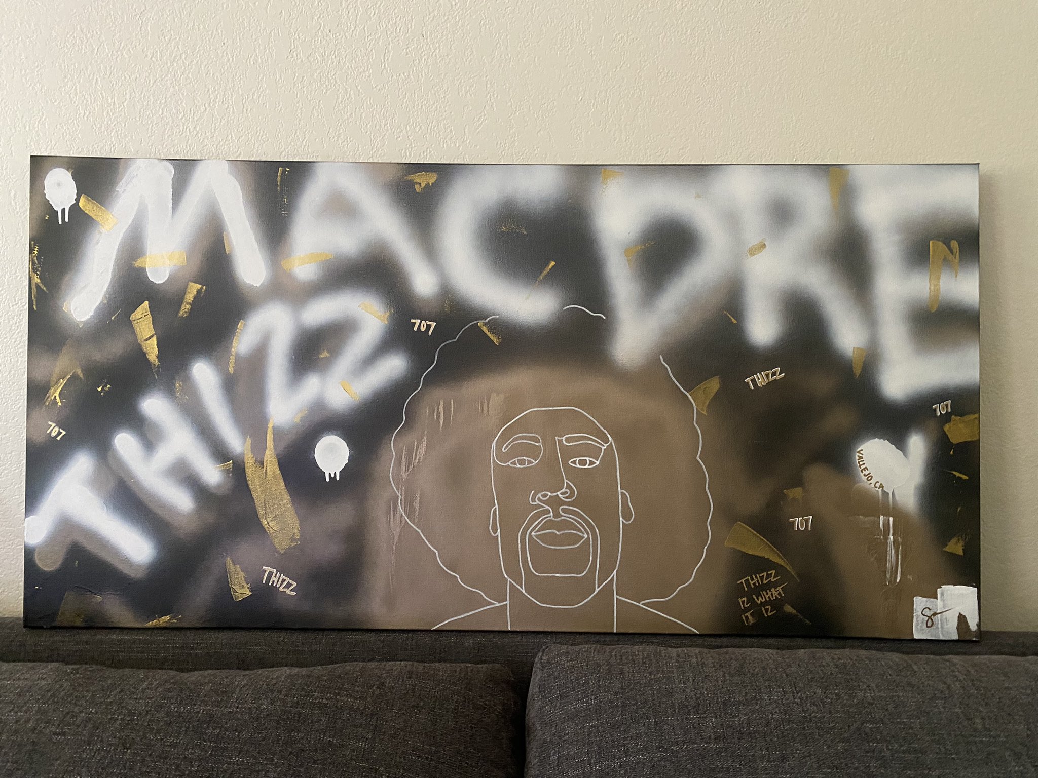 My newest painting. Happy bday to Mac Dre!  Rip 