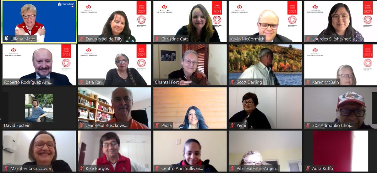 ¡Agradecemos a la Dra. Liliana Mayo, Centro Ann Sullivan del Perú, por su inspiradora presentación magistral de hoy como parte de los eventos de <a href="/peru_can/">The Peruvian Canadian Institute</a> 2021 para celebrar el #BicentenarioPerú! <a href="/PresMcCormick/">Kevin McCormick</a> @MarcSerreMP <a href="/PeruEnCanada/">Perú en Canadá</a> <a href="/AmbJansenCAN/">Ralph Jansen</a> <a href="/CanadaPeru/">Canada in Peru</a>