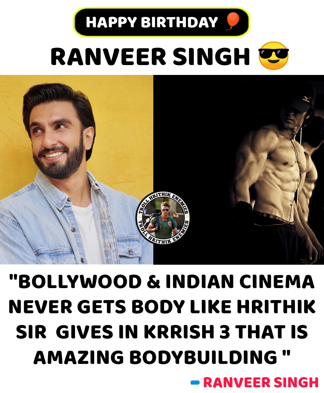 Happy Birthday    HAPPY BIRTHDAY RANVEER SINGH 