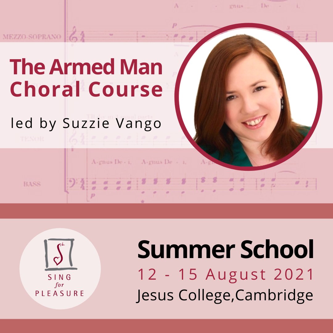 singforpleasure's tweet photo. 🎶📣🎶 Calling #choral #singers with some experience under their belts: are you a fan of #TheArmedMan? There's a fab opportunity to explore this contemporary classic with @suzzievan on our part-week #choral #course at Summer School! Find out more/book at:
https://t.co/XXPFefcOwf https://t.co/gAW9SQ6uMJ
