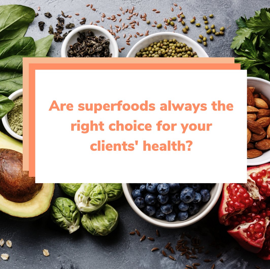 Are superfoods always the right choice for your client's health? <a href="/insidePN/">Precision Nutrition</a> has analyzed popular superfoods like quinoa, the results may seem a bit surprising. 
Take a look at our blog for ‘superfood’ comparisons: hubs.ly/H0R0d4h0