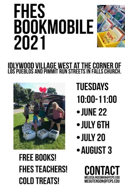Come see FHES teachers and get cold treats and free books tomorrow 10-11am!  Can’t wait to see our students!
