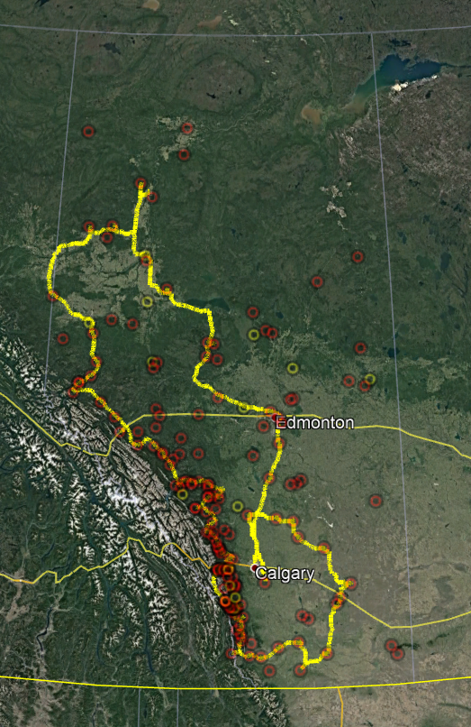 mrputter_bikes's tweet photo. Announcing the 𝘎𝘳𝘦𝘢𝘵 𝘈𝘭𝘣𝘦𝘳𝘵𝘢 𝘗𝘢𝘳𝘬𝘴 𝘉𝘪𝘬𝘦-𝘢-𝘛𝘩𝘰𝘯 2021! 3800km around Alberta in 25 days, visiting as many of the parks slated for closure last year as I can. https://t.co/uddWuBtZAF