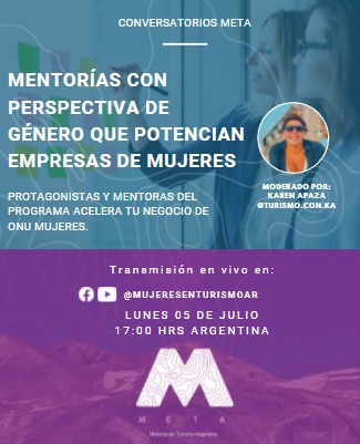 Conversatorio "Mentorias con Perspectiva de Género para potenciar Empresas fundadas o dirigidas por Mujeres" con el objetivo de contar la experiencia en la participación en programas para Mujeres Emprendedoras y Empresarias de ONU Mujeres ¡Gracias infinitas <a href="/PaoMenossi/">Paola Menossi</a> 💜