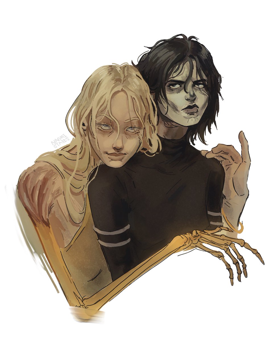 i haven't drawn them being gross for a while.. this is for the 4 harryanthe likers out there #HarrowTheNinth