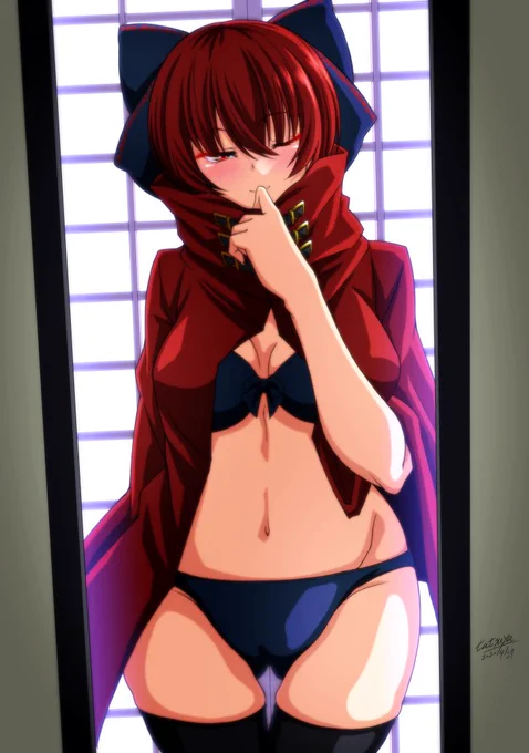 #ビキニの日 
咲夜さんにもっと水着を着させないと、、、(使命感)
過去絵かつ、出遅れ勘弁‼️ 