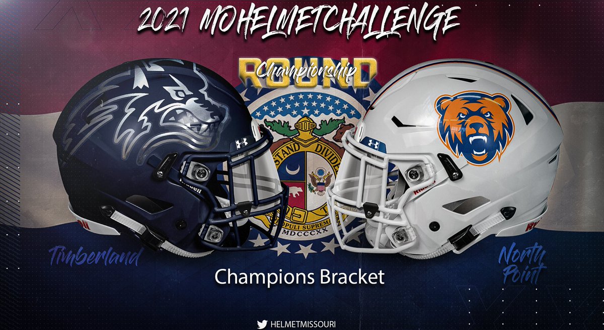 Missouri Helmet Project (@helmetmissouri) on Twitter photo π Championship Round π
#β£1β£ Timberland Wolves
π
#β£3β£ North Point Grizzlies
#MOHelmetChallenge π Championship Round π
#β£1β£ Timberland Wolves
π
#β£3β£ North Point Grizzlies
#MOHelmetChallenge