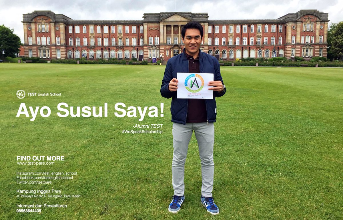 testpare's tweet image. Ayo susul saya! #wespeakscholarship #IELTS #TOEFL #kampunginggris