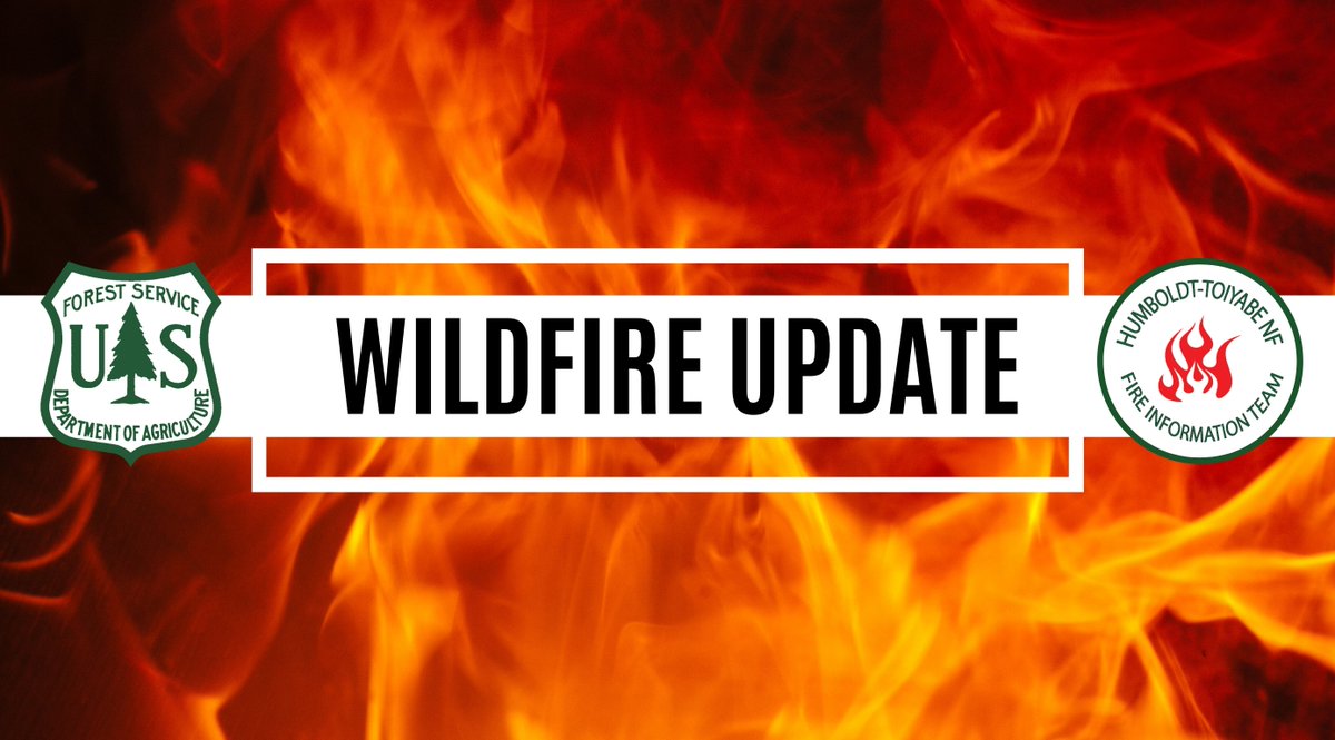 HumboldtToiyabe's tweet photo. The #PanFire is approximately 40 acres (down from 52 due to more accurate mapping), and 15% contained. 40 Firefighters on scene continue working towards containment. High winds are expected in the area on Wednesday. Go to https://t.co/qRg3T831lM for initial attack updates. https://t.co/j6sVsROx3e