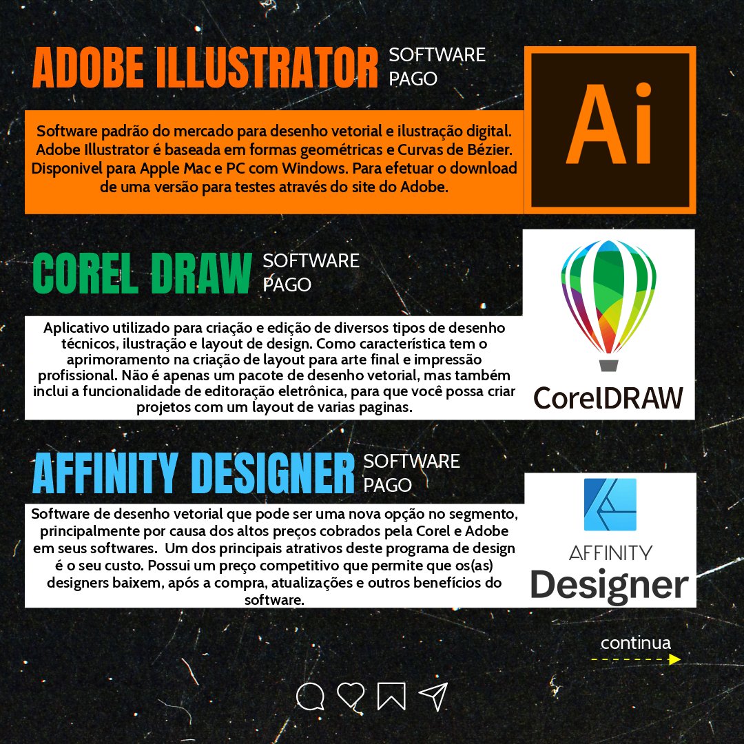 designermarcusv's tweet image. Olá amigo designer ou entusiasta desta profissão que amo 😍😍😍. Neste post vou apresentar 8 programas para você trabalhar com seus Vetores. Alguns muito conhecidos e outros nem tanto.
#designer #vetor #criação #design #vector #arte #vetorial #illustrator #designgráfico #poa