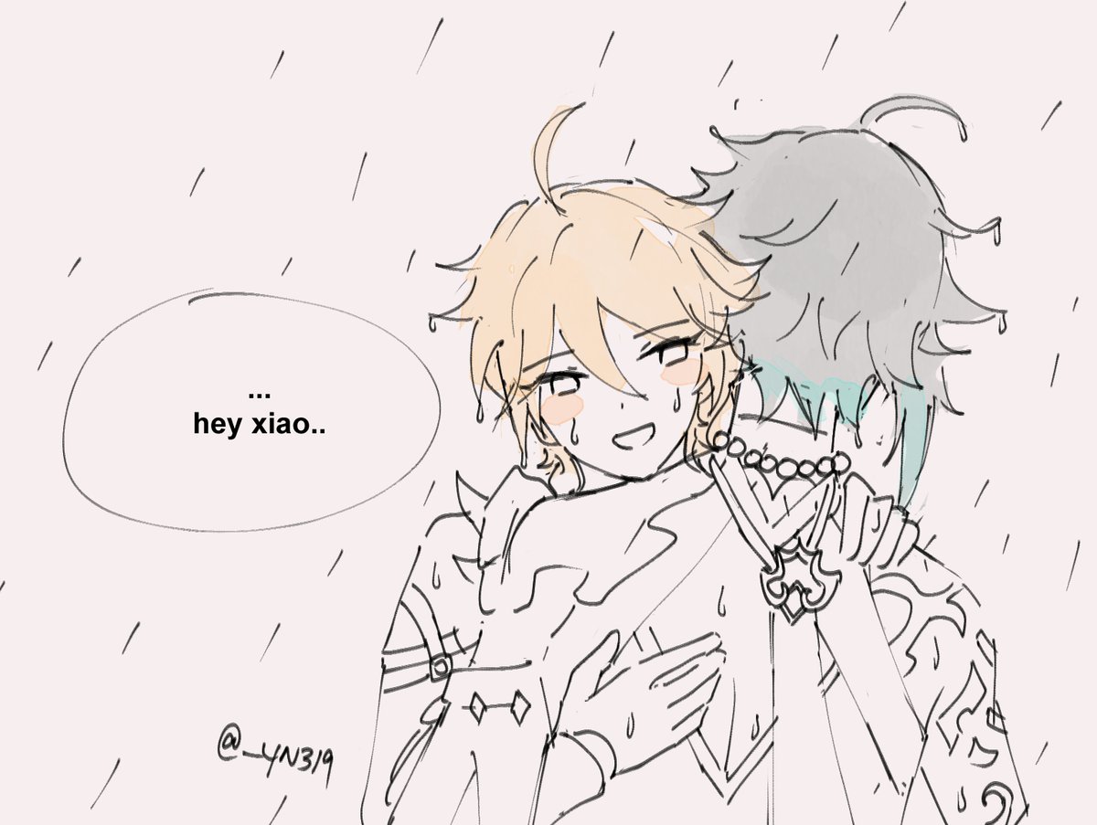 in which the heavens weep in sadness, its tears washing away corruption

#GenshinImpact  #原神 #xiao #aether #XiaoAether 