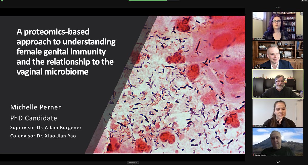 Adam_D_Burgener's tweet photo. Congratulations to Dr Michelle Perner, my former student, for winning two (!) awards (E.L. Drewry Memorial Award and Emergent BioSolutions Award) for her PhD thesis on the #microbiome in women’s health

Congrats Dr Perner!!! 

@umanitoba @BurgenerLab @cwru https://t.co/IeBV6Axscz